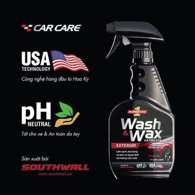 Dung Dịch Lau Xe Và Phủ Bóng Ngoại Thất Không Cần Nước SUPERONE Waterless Wash And Wax - Exterior SOUTHWALL A201