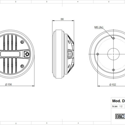 Loa Treble B&C SPEAKERS DE60TN ( 1 CÁI) – Hàng Chính Hãng