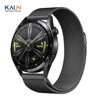 Dây đeo thép Cho Huawei Watch 4/ GT4/ GT/ GT2/ GT3/ GT3 Pro/GT Runner/ Honor Watch Magic Size 22mm, Kai.N Milan_ Hàng chính hãng