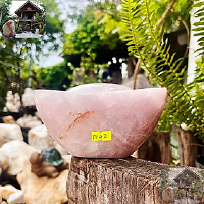 Thỏi vàng thạch anh hồng NHA SAN TV42 Chìa khóa mở ra cánh cửa phú quý – 2 kg (16.5 x 11 x 8.5 cm)