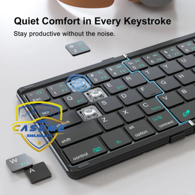 Bàn Phím Bluetooth Gập Gọn Nillkin Cube Chính Hãng – Tích Hợp Touchpad, Bọc Da Cao Cấp, Dùng Cho Smartphone, iPad, Laptop - Hàng Chính Hãng
