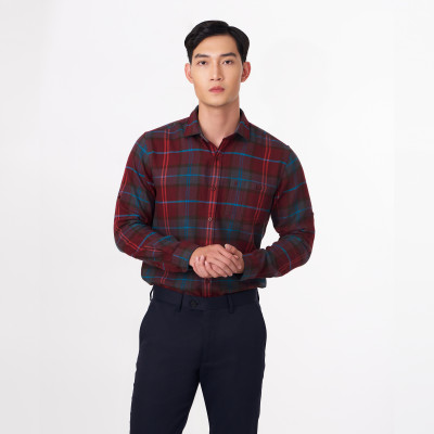 Áo sơ mi dạ dài tay nam May 10 dáng Regularfit mã 010122406 31