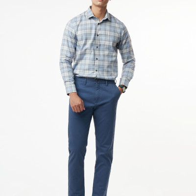 Áo Sơ Mi Caro Melange Nam Cotton Chống Nhăn Tự Nhiên Ninomaxx N&M 2110033