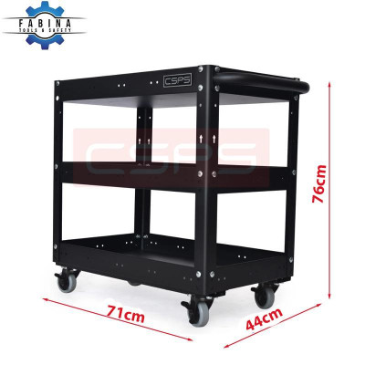 Xe đẩy 3 tầng màu đen CSPS