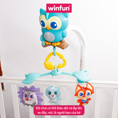 Đồ chơi treo nôi 3 trong 1 hình cú mèo Winfun 720010-NL