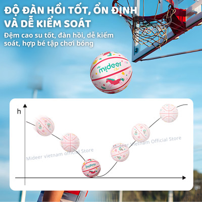 Bóng Rổ Cho Bé Size 5 Mideer Children’s Basketball Đồ Chơi Vận Động Cho Bé 3,4,5,6,7,8 tuổi