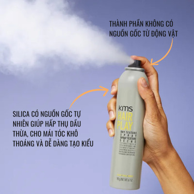 Xịt Tạo Kiểu Hấp Thụ Dầu Goldwell KMS Hairplay Không Bết Dính, Tóc Bóng Nhẹ Như Mây 250ml