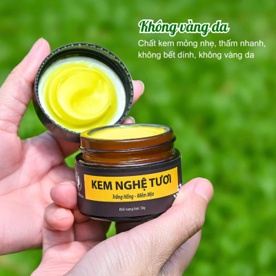 Bộ dưỡng trắng và đánh bay mụn Wonmom ( 1 Kem nghệ tươi + 1 Mặt nạ nghệ )