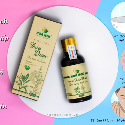 Tinh dầu xông thảo dược Hoa Nén - Xông tinh dầu giải cảm, tốt cho sức khỏe 10ml - 30ml