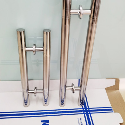 Cặp Tay Nắm Cửa Cổng Inox 304 Ống Phi 32