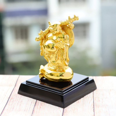 Tượng Đức Phật Di Lặc đứng mạ vàng  - Quà tặng cho bạn bè, đối tác, người thân, những người thích về phật pháp.