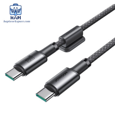 Cáp sạc bọc dù C to C hàng chính hãng Joyroom 60W, nam châm cố định