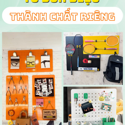 Móc treo pegboard Dola Home treo móc khoá, gấu bông, ipad, bàn phím, tai nghe, decor quầy pha chế - Phụ kiện pegboard