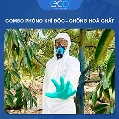 Combo Kính Bảo Hộ DeltaPlus + Mặt Nạ Koken G7 + Quần Áo Bảo Hộ DT117 | Tặng Kèm 1 Đôi Găng Tay Chống Hóa Chất