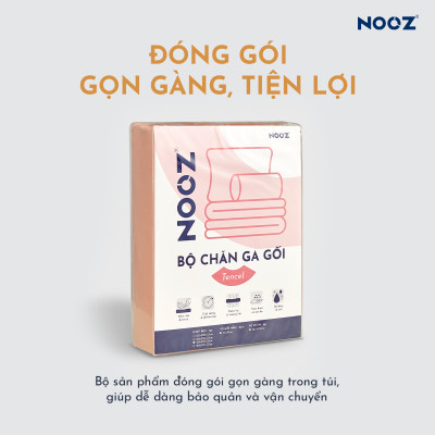 Vỏ Gối Ôm Lụa 60s NOOZ Bedding 37x100 cm Trơn Nhiều Màu Vải Mềm Mịn Kháng Khuẩn Bảo Vệ Làn Da