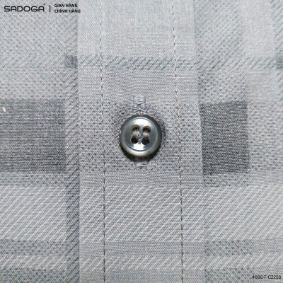  Áo Sơ Mi Nam Sadoga Kẻ Caro Bambo, Chất Vải Thoáng Khí, Mềm Mịn C2258