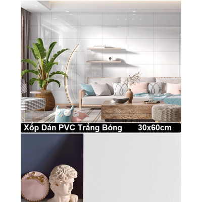 Bộ 5 Tấm Xốp Dán Tường 3D PVC Đá Vàng 60x30cm Keo Sẵn Dày 2,5mm Cao Cấp, Sang Trọng