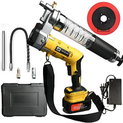 Súng Bơm Mỡ Pin Lithium 18V – Dùng Cho Máy Xúc, Xe Tải & Máy Công Trình