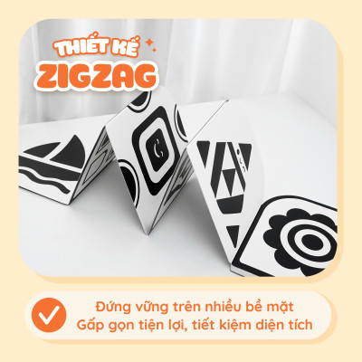 Đồ Chơi Âm Thanh Kèm Thẻ Ziczac Lalalook Kích Thích Thị Giác và Thính Giác Cho Bé Sơ Sinh – Lalala Baby