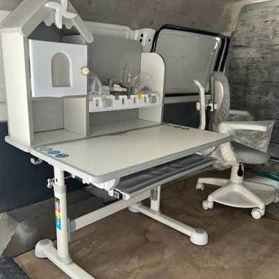 Bộ bàn ghế học sinh thông minh chống cận điều chỉnh cao thấp tay quay Tundo CTIRSS68 ngang 80cm