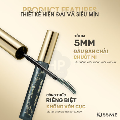 Mascara Nâng Cao Nâng Cong Và Dài Mi Tối Đa Bền Màu Kissme Heroine Make (Màu Xám Tro)