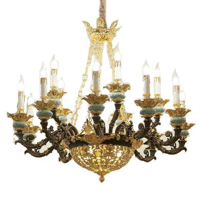 Đèn chùm ASTER kiểu dáng sang trọng 15 tay trang trí nhà cửa cao cấp - kèm bóng LED chuyên dụng.