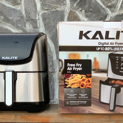 Nồi Chiên Không Dầu KALITE Q6 Tiêu Chuẩn Châu Âu Dung Tích 5.5 Lít Công Suất 1700 W - Hàng Chính Hãng