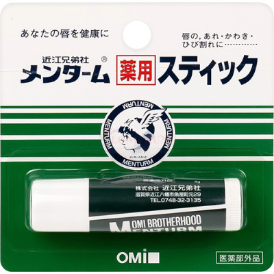 Son dưỡng môi bạc hà Omi Brotherhood Menturm (4g) - Hàng chính hãng