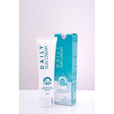 COMBO 2 Lọ Kem Chống Nắng DAILY SUN CREAM 120ml, Bảo Vệ Da Với SPF 50, Nâng Tone, Chống Tia Cực Tím