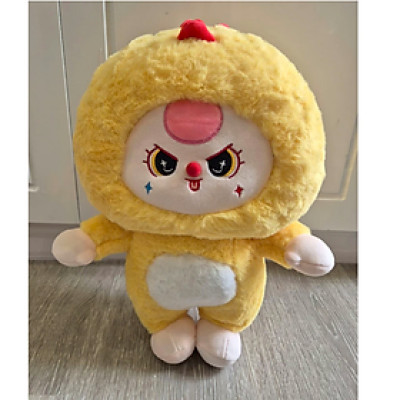 Thú nhồi bông baby three gà vàng đáng yêu - Size từ 35cm đến 70cm - Quà tặng gấu bông bb3 mèo đen êm mịn cho bé.