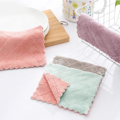 Set 10 khăn lau tay , lau bếp  2 mặt dày dặn , đa năng siêu thấm hút ,thân thiện với môi trường , vải bông mềm mịn , thân thiện với môi trường 