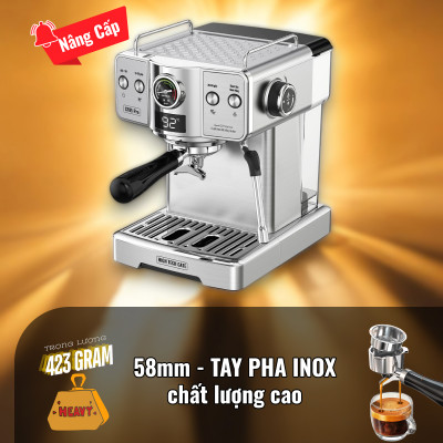 Máy pha cà phê espresso CF05 PRO chuyên nghiệp toàn diện DIY, giảm áp tự động an toàn nâng cấp, Hàng Chính Hãng