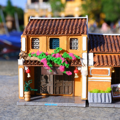 Mô Hình Tự lắp ráp DIY- Hội An-Thế Giới Tí Hon-HA164-08 NHÀ THỜ TỘC