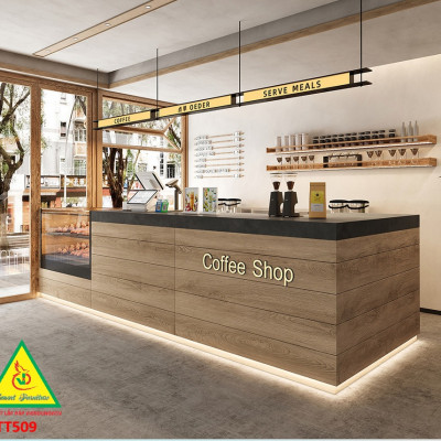 Bàn thu ngân, bàn lễ tân, bàn tính tiền bằng gỗ MDF QTT509- NỘI THẤT LẮP RÁP VIENDONGADV