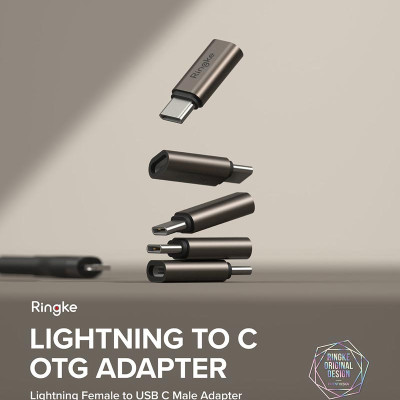 Bộ 2 đầu chuyển RINGKE LN to C OTG Adapter - Hàng Chính Hãng