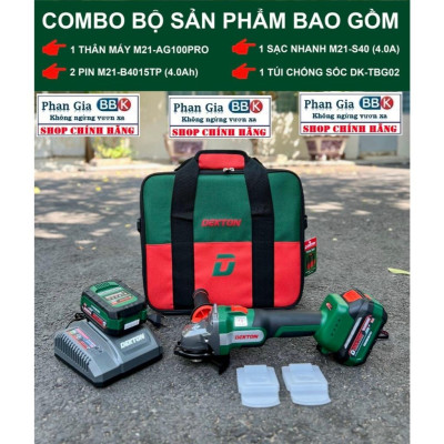 Máy mài dùng Pin Dekton M21-AG100PRO- Hàng chính hãƞg!