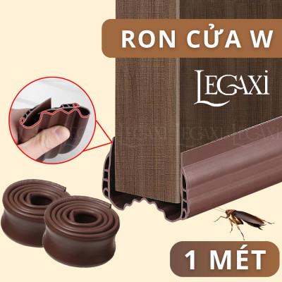 1 Mét ron cửa W loại vừa 4x4.5cm thanh chặn cửa, chắn khe hở chân cửa ngăn côn trùng, bụi, ngắn thoát hơi máy lạnh Legaxi