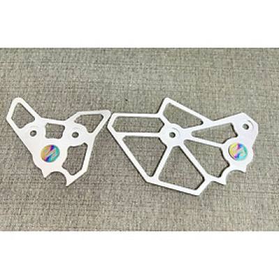 Nẹp sườn nhôm CNC kèm tem titan dành cho Satria/Raider Fi dày dặn