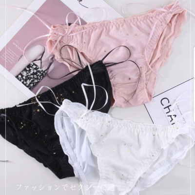 Combo 5 Quần Lót Nữ Lụa Tơ Công Chúa S67 – Mềm Mịn, Họa Tiết Ngôi Sao, Dây Rút