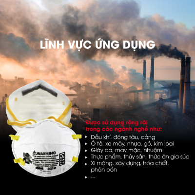 Combo 8 Khẩu Trang Chống Bụi Cao Cấp 3M 8210 N95 - Hiệu Suất Lọc 95%, Bụi Mịn, Vi Khuẩn, Vi Rút, Có Dây Đeo Qua Đầu