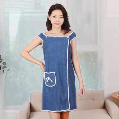 Khăn  tắm xỏ tay - Áo  khăn tắm nữ  kiểu đầm trơn , mịn , thoáng mát phù hợp với mọi loại dáng , giao màu ngẫu nhiên