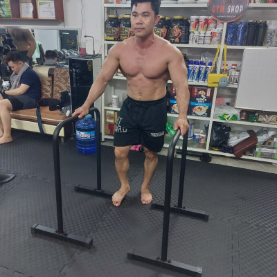 Xà kép mini, Parallettes size 2XL và 3XL (Cao 80cm, 90cm) chính hãng DAI NHAN, làm bằng thép, sơn tĩnh điện