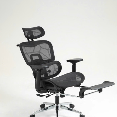 Ghế Công Thái Học Văn Phòng New Beginning NB900 – Ghế Xoay Lưng Lưới, Kèm Tựa Đầu, Tay Đa Năng