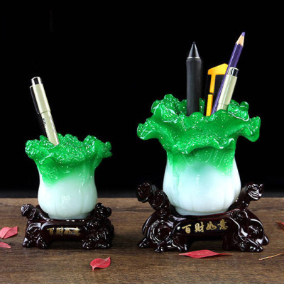 Bắp cải phong thuỷ đựng bút, hút tài lộc