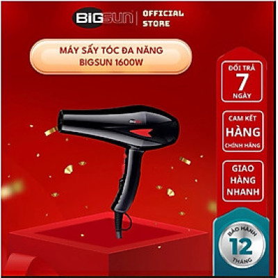 Máy sấy tóc BD-2000, 1600W, 2 cấp độ sấy nóng và 2 cấp độ sấy gió mát. Hàng chính hãng