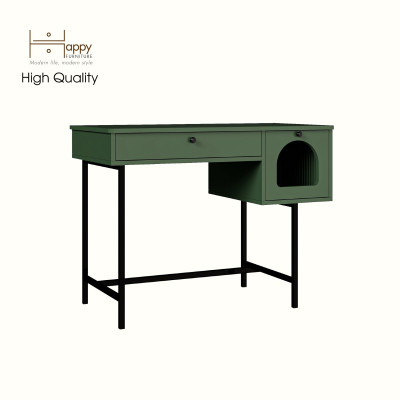 [Happy Home Furniture] SISEEL, Bàn trang điểm 2 ngăn kéo , 100cm x 50cm x 75cm ( DxRxC), BAN_093
