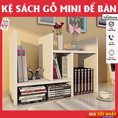 Kệ Sách Gỗ MDF Để Bàn Đa Năng Tuỳ Biền Sắp Xếp Linh Hoạt Thanh Lịch Giúp Gọn Gàng Bàn Làm Việc 