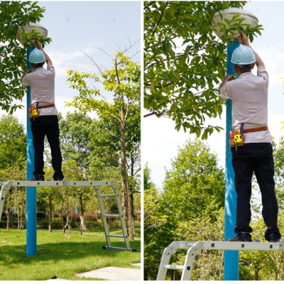 Thang nhôm gấp đoạn DIY TLG-4D chiều cao sử dụng tối đa chữ A 2.3m chữ I 4.7m - Tiêu chuẩn chất lượng an toàn Châu Âu