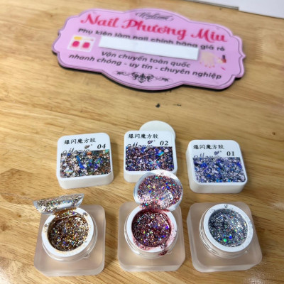 Gel Nhũ Kim Tuyến Galaxy Huaxi 15ml Làm Nail Siêu Sáng, Màu Vàng Bạc Hồng, Giữ Bóng Lâu Cho Người Mới Trang Trí Móng Nữ Sơn Gel Women