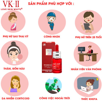 Serum Dưỡng Trắng - Tái Tạo - Trẻ Hóa Da VK II ( 15ml/35ml )